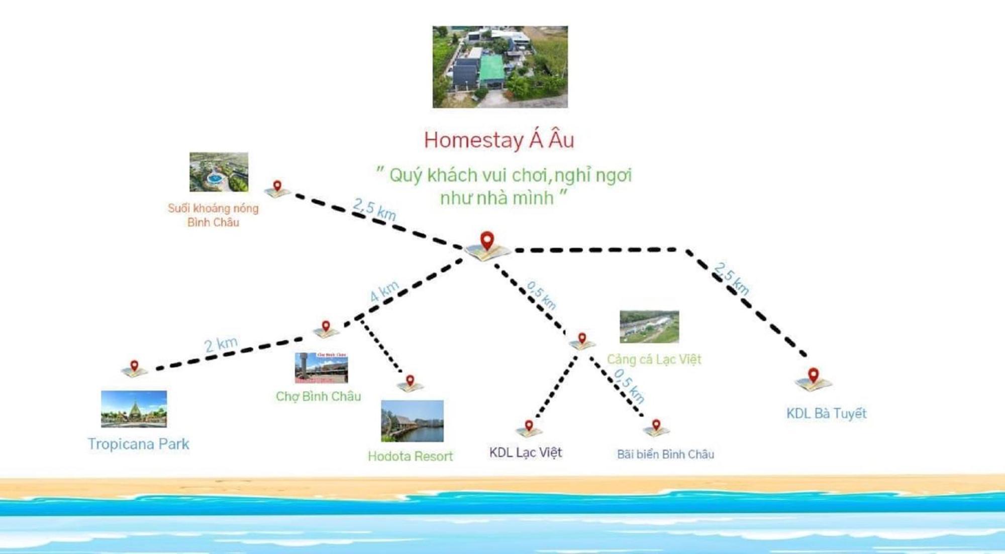 Homestay A Au Family Binh Chau Exterior photo